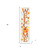 36" Off White Orange And Green Solid Wood Porch Sign