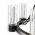 Black And Clear Candle Style Eight Light Metal Dimmable Smart Enabled Chandelier With Clear Shades