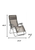 28" Graphite Metal Outdoor Zero Gravity Chair with Graphite Cushion