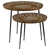 Honey and Black 2-Piece Nesting Table