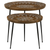 Honey and Black 2-Piece Nesting Table