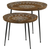 Honey and Black 2-Piece Nesting Table