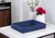 10" Navy Blue Rectangular Wood Handmade Tray