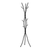 74" Black Metal Modern Tree Branch Coat Rack