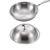 Stainless Steel Fry Pan  Frying Pan Top Grade Cooking Skillet with Lid