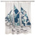 Dizzle Ship Shower Curtain