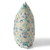 20" X 20" Off White And Light Blue Broadcloth Floral Throw Pillow