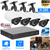 FHD 1080P 4CH Home Security Camera System 