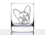 French Bulldog Whiskey Rocks Glass - Frenchie Gifts