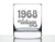 Vintage 1968 Whiskey Rocks Glass - 56th Birthday Gifts