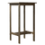 24" Gray Square Solid Wood Outdoor Bar Table