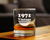 Vintage 1971 Whiskey Rocks Glass - 53rd Birthday Gifts