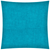 17" X 17" Aqua Blue Zippered Polyester Solid Color Throw Pillow Cover