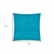 17" X 17" Aqua Blue Zippered Polyester Solid Color Throw Pillow Cover