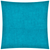 17" X 17" Aqua Blue Zippered Polyester Solid Color Throw Pillow Cover