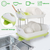 2-Tier Dish Drying Rack Cutlery Drainer Holder Kitchen