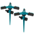 2 Packs 360 Degree Rotatable Lawn Garden Sprinkler Sprayer 