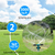 2 Packs 360 Degree Rotatable Lawn Garden Sprinkler Sprayer 