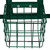 22" Green Steel Garden Stool