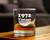 Vintage 1972 Whiskey Rocks Glass - 52nd Birthday Gifts