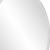 Oval Shaped Frameless Mirror