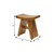 18" X 18" Brown Teak Rectangular Shower Bench