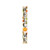 72" White Orange And Green Solid Wood Porch Sign