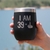 40th Birthday Gifts - Middle Finger Insulated Wine Tumbler