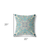 20" X 20" Light Green And Yellow Broadcloth Floral Throw Pillow