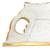 20" Gold Glass Indoor Outdoor Tray With Handles