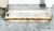 20" Gold Glass Indoor Outdoor Tray With Handles