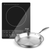 Electric Smart Induction Cooktop and  Stainless Steel Fry Pan Cooking Frying Pan