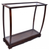 13" Dark Brown And Clear Glass Standard Display Stand