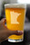 Minnesota Outline Pint Glass for Beer - Minnesotans Gifts