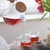3 piece thermo glass Asian tea entertaining set for 2