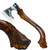 Scorpion Mart Handmade Axe Wolf Head Rosewood Handle Carbon Steel Axe 