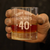 Lordy 40 Whiskey Rocks Glass - 40th Birthday Gifts and Decor