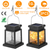 2Pcs Solar Powered Hanging Lights 