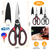 2Pcs Kitchen Scissors Stainless Steel Non Slip Sharp 
