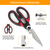 2Pcs Kitchen Scissors Stainless Steel Non Slip Sharp 
