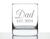 Decorative 2024 Dad Whiskey Rocks Glass - New Dad Gifts