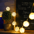 White Rattan Globe Battery Operated Fairy String Light