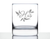 Wedding Floral His Whiskey Rocks Glass - Bridal Party Gifts