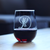 Monogram Floral D Stemless Wine Glass - D Initial Gifts