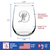Monogram Floral D Stemless Wine Glass - D Initial Gifts