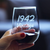 Vintage 1942 Stemless Wine Glass - 82nd Birthday Gifts