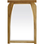 35" Brown Abstract Wood Framed Accent Mirror