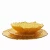CORAL 12PCS Gilded Glass Dinner Plate Set