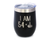 55th Birthday Gifts - Middle Finger Insulated Wine Tumbler