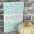 Light Blue Doodle Stars - A5 ish size Saddle Bound Notebook